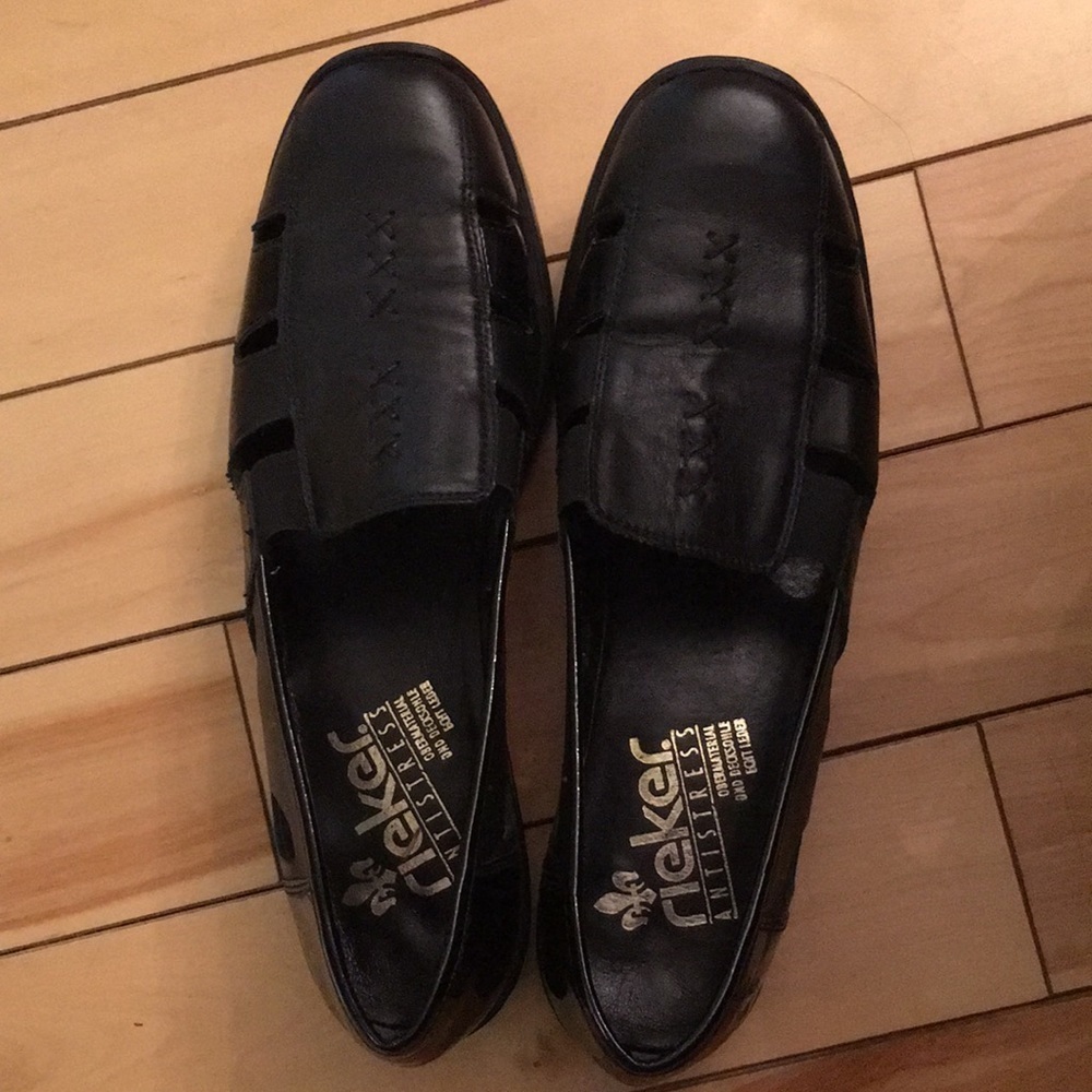 Rieker anti stress black patent leather shoes size 42​​